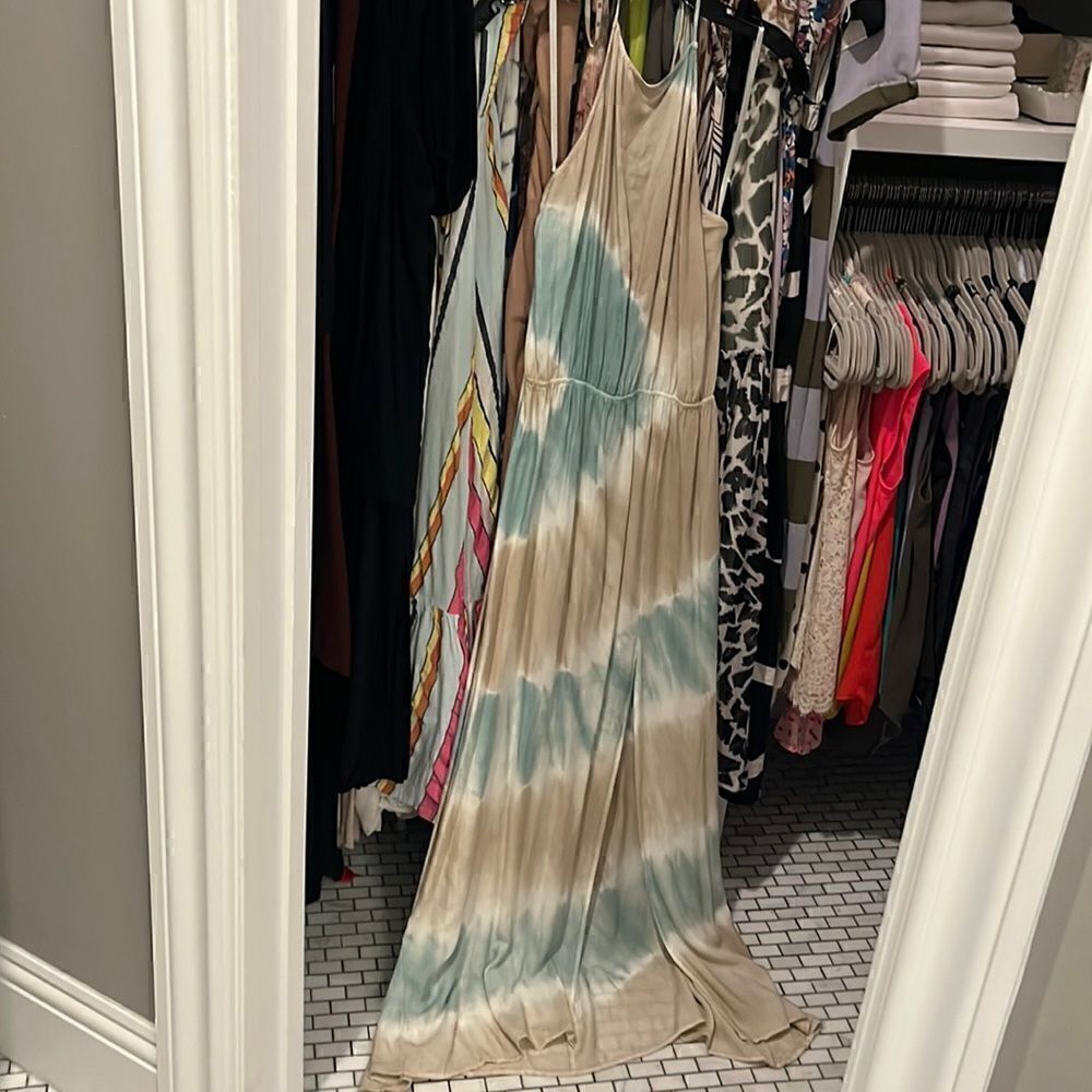 Vici collection tie dye maxi dress by Aakaa sz Small in EUC